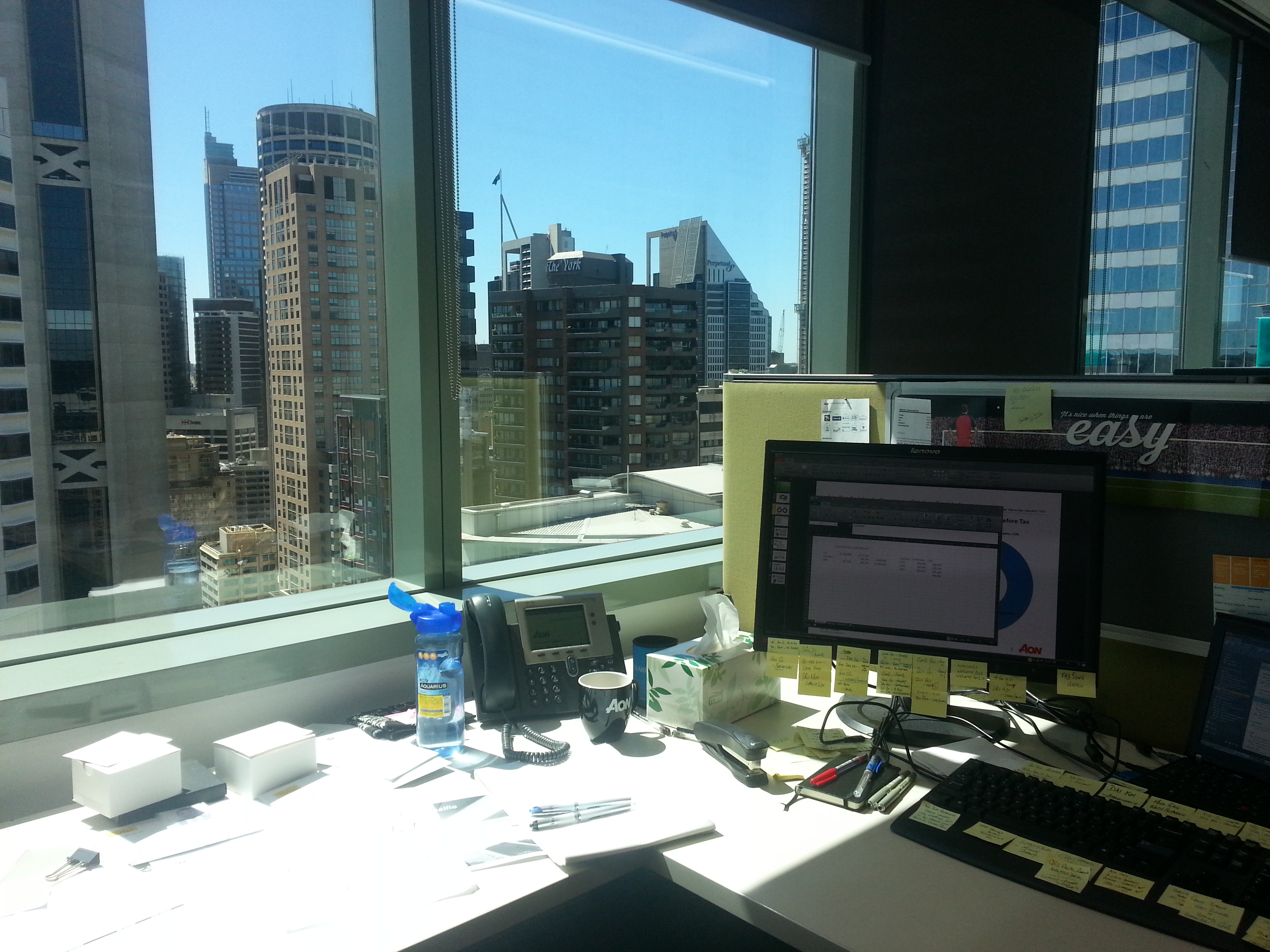 My Desk, with Aon Australia in 2013 My Desk, with Aon Australia 2013